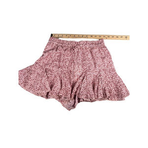 NWT Cotton Candy skirt  Mini Ruffled Pink Drawstring Elasticized Shorts M
